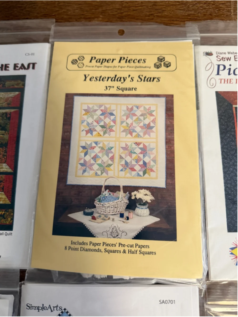 Vintage Quilt Pattern Lot of 9 New Unused Out of Print Paper Pieces Black Cat Mo